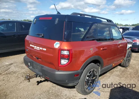 2022 Ford Bronco Sport Outer Banks из США, поврежденный, VIN 3FMCR9C61NRD16775